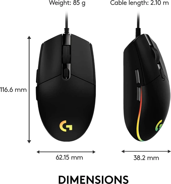 Logitech G203 Lightsync RGB Mouse - 4