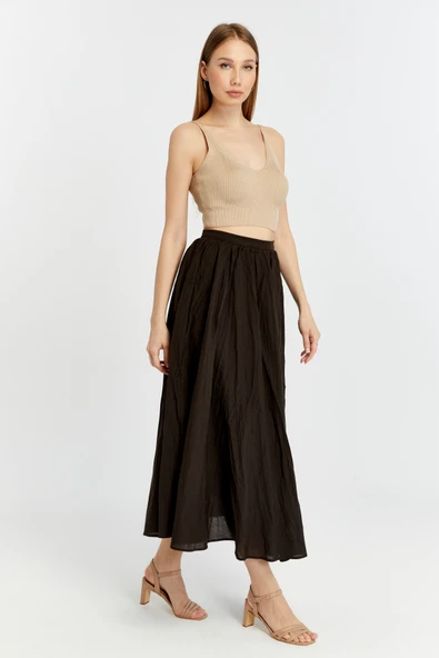 Acı Kahve Krinkıl Vual Etek - 8