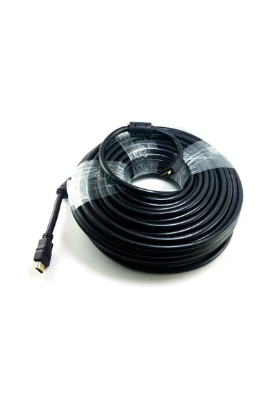 30 Metre Hdmı Altın Kaplama Gold Uç Hd Hdmı Kablo Siyah Pvc