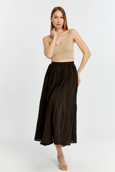 Acı Kahve Krinkıl Vual Etek - 2