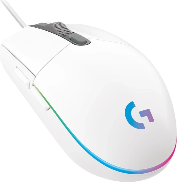 Logitech G203 Lightsync Mouse Beyaz 910-005797