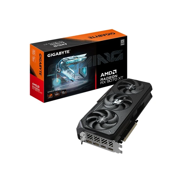 GIGABYTE Radeon RX 9070 XT GAMING OC 16GB RGB Lighting 256Bit AMD Ekran Kartı-GV-R9070XTGAMING OC
