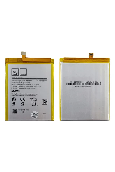Teknonet Samsung Galaxy A01 Uyumlu Nettech ANT-2005 3000 MAh Batarya