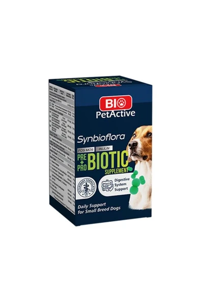 Pet Active  Bio Pet Active Küçük Irk Köpekler için Synbioflora Probiotik Suplement Tablet 30 Gr 60 Adet