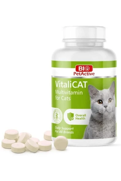 Bio PetActive  Vitalicat Yetişkin Kediler Için Multivitamin 60 Tablet