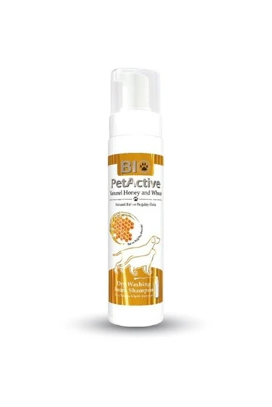 Bio Pet  Active Pet Active Doğal Bal Ve Buğday Özlü Kuru Yıkama Köpük Şampuanı 200 ml
