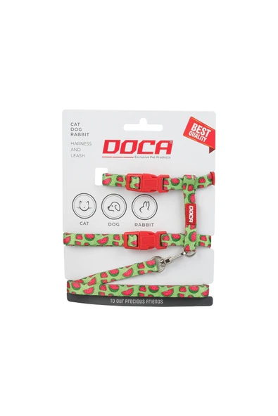 DOCA  Premium Watermelon Kedi Köpek ve Tavşan Göğüs Tasması