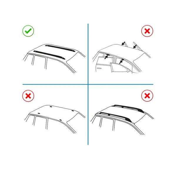 BMW X1 Ara Atkı Siyah- Elegance v2 (2 Parça) | (2009-2015) - 5