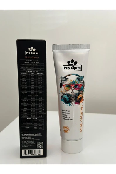 Pro Chem  Multi-Vitamin Paste Tüm Kediler Için Multi Vitamin - 3