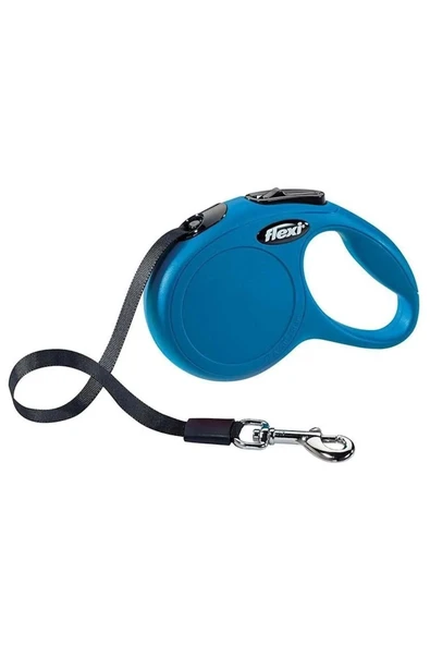 Flexi  Flexı New Classic Otomatik Şerit Köpek Gezdirme Tasma Xs Mavi 3 mt - 2