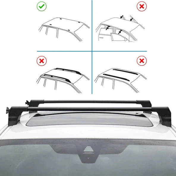 Mercedes Vito W447 Ara Atkı Siyah- Elegance v3 (2 Parça) | (2014+) - 5