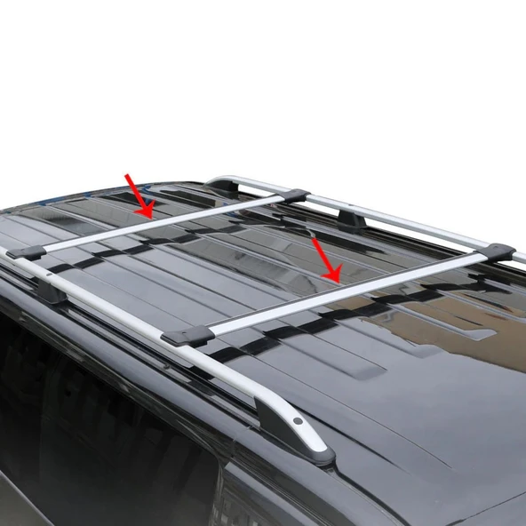 Toyota Avensis Ara Atkı Gri- Elegance v1 (2 Parça) | SW (2003-2009) - 5