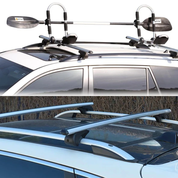 Peugeot Partner Tepee Ara Atkı Gri- Bold Bar v1 (2 Parça) | (2008-2018) - 3