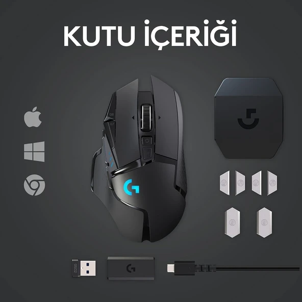 Logitech G502 Kablosuz Lightspeed Gaming Mouse - 5