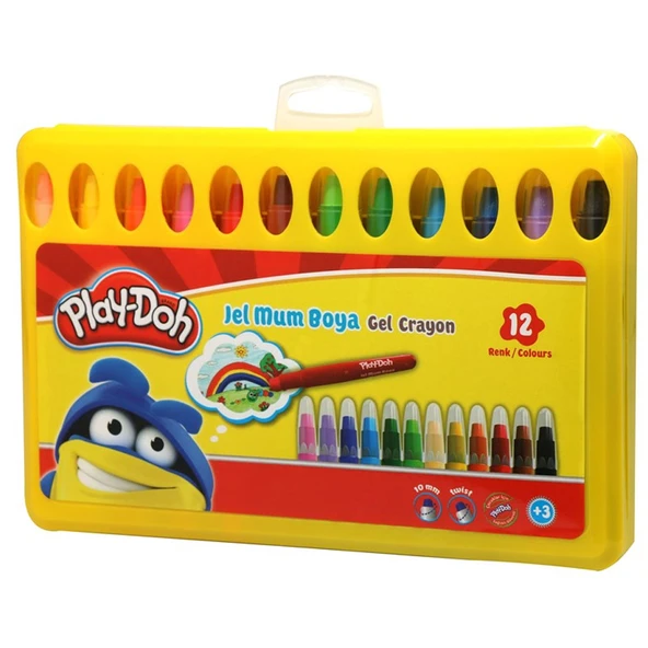 Play-Doh Jel Mum Boya Crayon 12 Renk PP Box - 3
