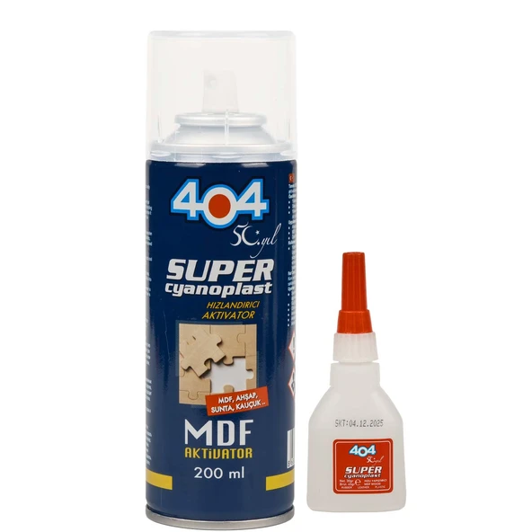 Süper Hızlandırıcı MDF Aktivatör 400 Ml + 100 Gr Hızlı Yapıştırıcı