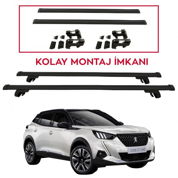 Peugeot 2008 2013 - 2019  Siyah Ara Atkı AA099D6 - 1