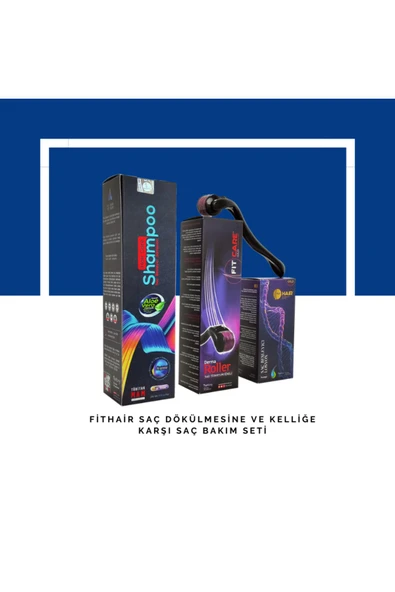 Fitcare Fithair Gold Saç Losyonu Bakım Kürü 50 Ml Aloevera Özlü Şampuan 250 Ml Ve Tarak Set - 3
