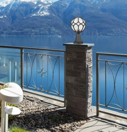 ZERPA 2890 Papatya Meridyen Bahçe Lambası E27 Duy - 2