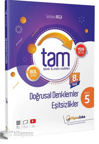 LGS 8. Sınıf TAM Matematik 5 Teknik Analiz Modülleri & Doğrusal Denklemler Hiper Zeka