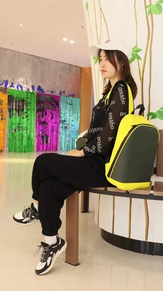 SMART BAG sarı Led Ekranlı Sırt Çantası, Motorcu Çantası - 5