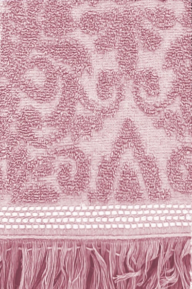 Mira Home Saçaklı Lüks Banyo Havlu Takımı %100 Pamuk Lalezar - 5