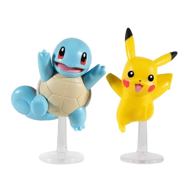 Pokemon Battle 2'li Figür Seti Pikachu &Squirtle