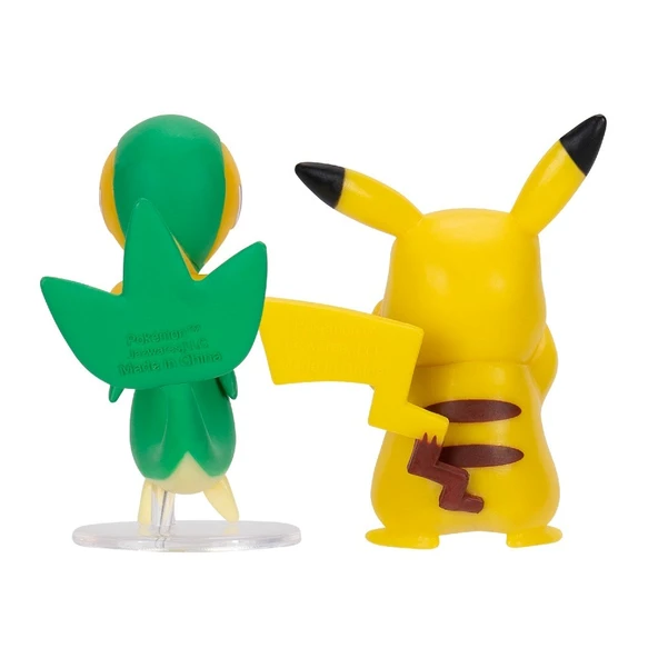 Pokemon Battle 2'li Figür Seti Pikachu & Snivy - 3