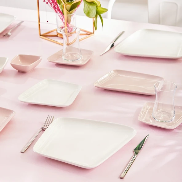 Karaca Naomi 26 Parça 6 Kişilik Kahvaltı Takımı Pink - 3
