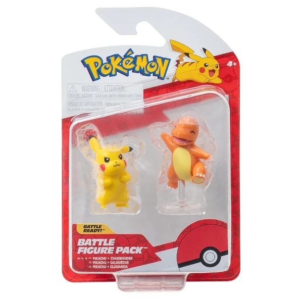 Pokemon Battle 2'li Figür Seti Pikachu & Charmander - 4