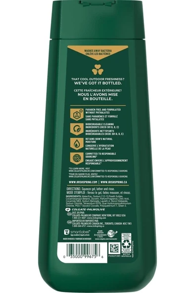 Irish Spring 5in1 Şampuan Tüm Vücut Yıkama 591ml - 2