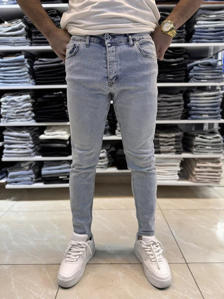 Açık Mavi Yıkamalı Skinny Fit Jean 623CslKe - 2