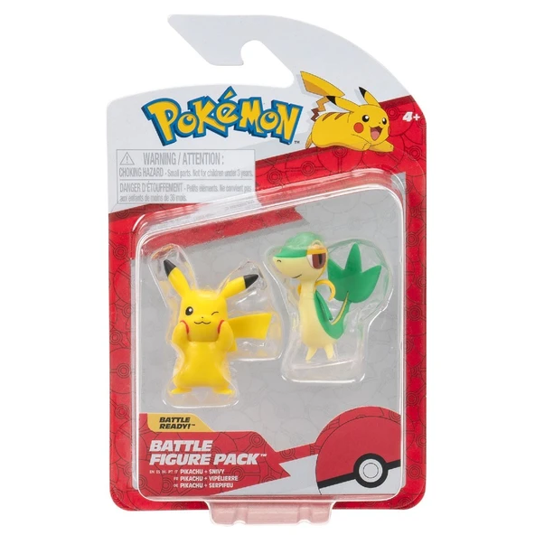Pokemon Battle 2'li Figür Seti Pikachu & Snivy - 2