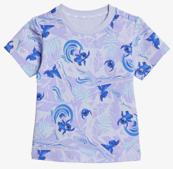 adidas x Disney Lilo & Stitch T-Shirt-Şort Takımı JF3632 - 2