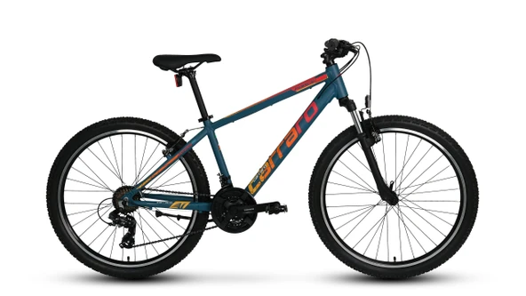 24J CARRARO FORCE 400 DAĞ BİSİKLETİ - MAT PETROL KIRMIZI TURUNCU ürün görseli