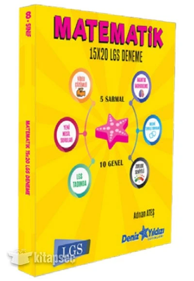 LGS Matematik 15x20 Branş Denemesi Deniz Yıldızı Yayınları