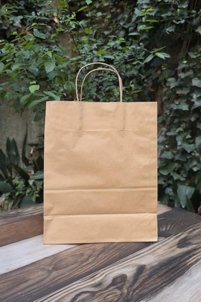 25x12x30cm Kraft Çanta 25 Adet