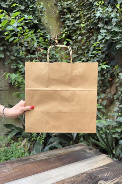 32x12x40cm Kilitli Kraft Kutu 25 Adet - 5