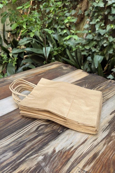 20x10x25cm Kraft Çanta 25 Adet - 7