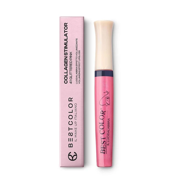 Best Color Collagen Stimulator Volumizing 41 Gül Yaprağı Dudak Parlatıcısı