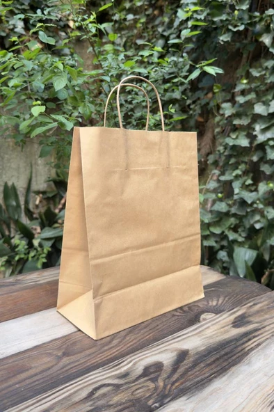 25x12x30cm Kraft Çanta 25 Adet - 2