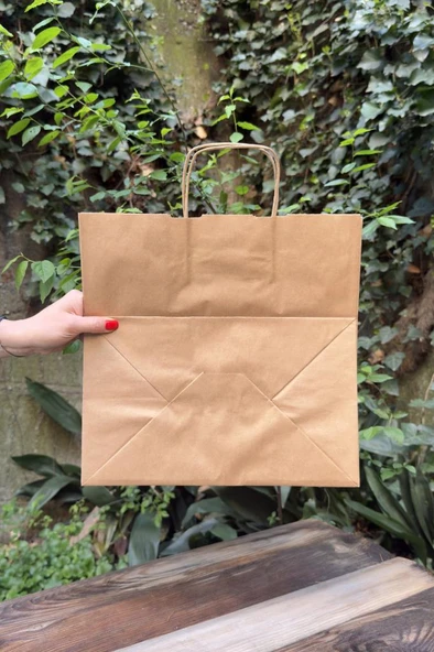 32x12x40cm Kilitli Kraft Kutu 25 Adet - 4