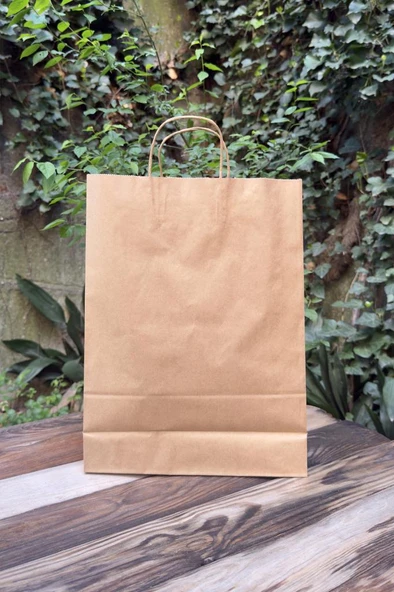 32x20x32cm Kilitli Kraft Kutu 25 Adet