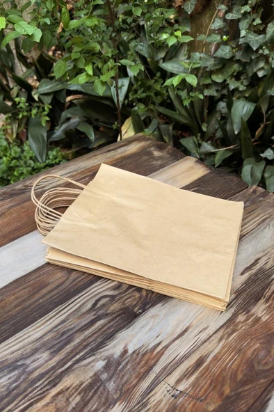 25x12x30cm Kraft Çanta 25 Adet - 7