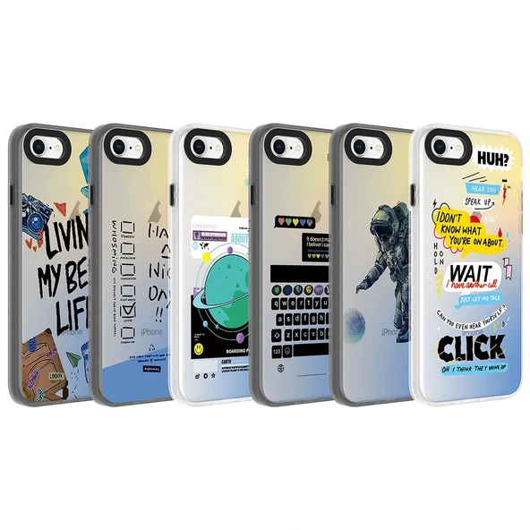 iPhone 8 Kılıf Desenli Dragon Sert Kapak - Resim 2