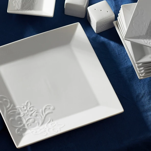 Karaca Trend Emboss 32 Parça 6 Kişilik Porselen Kahvaltı/Servis Takımı - 2