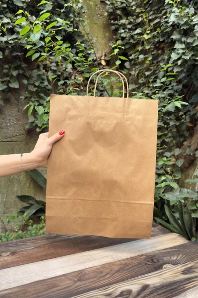 32x20x32cm Kilitli Kraft Kutu 25 Adet - 6