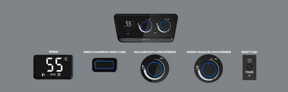 DEMİRDÖKÜM ADEMİX 18/24 KW YOĞUŞMALI KOMBİ - 2