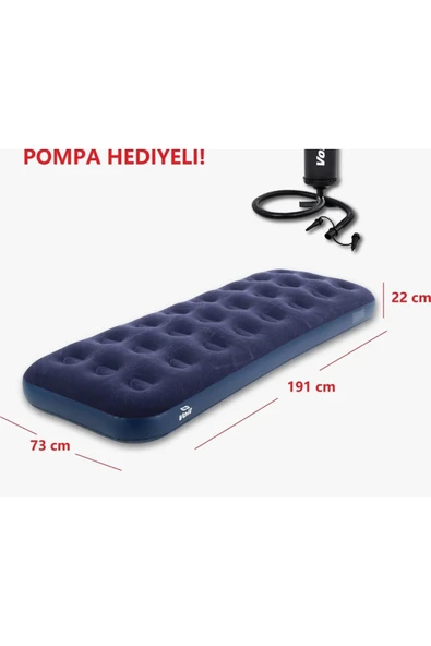 Doğa Kamp Şişme yatak pompa hediyeli