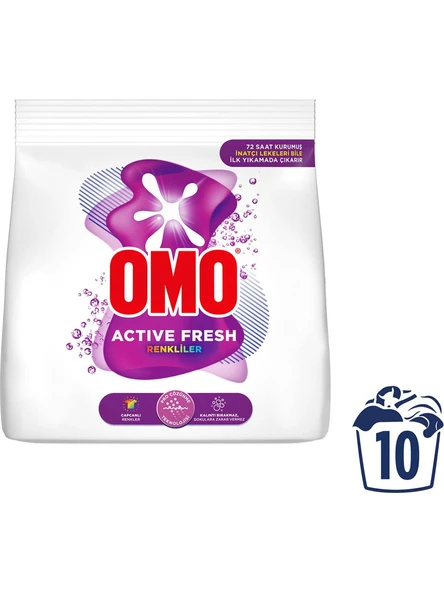 Omo Active Fresh Renkliler Toz Deterjanı 1.5 KG